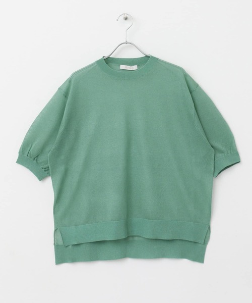 F by ROSSO（エフバイロッソ）の「F by ROSSO　シアーパフスリーブニット（ニット/セーター・レディース・シルバー/ブルー系その他/グリーン系その他/ブロンズ・FREE）」の22枚目の写真