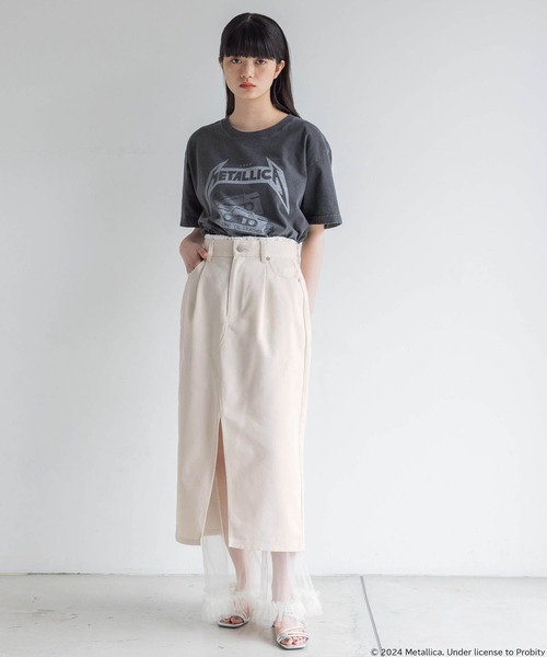 yuw（ユウ）の「ＭＥＴＡＬＬＩＣＡ　Ｔｅｅ 113591（Tシャツ/カットソー・レディース・ブラック系その他/ブラック・FREE）」の7枚目の写真