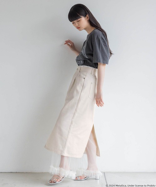 yuw（ユウ）の「ＭＥＴＡＬＬＩＣＡ　Ｔｅｅ 113591（Tシャツ/カットソー・レディース・ブラック系その他/ブラック・FREE）」の9枚目の写真