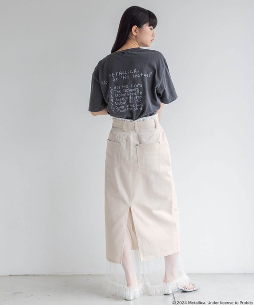 yuw（ユウ）の「ＭＥＴＡＬＬＩＣＡ　Ｔｅｅ 113591（Tシャツ/カットソー・レディース・ブラック系その他/ブラック・FREE）」の10枚目の写真