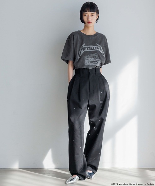 yuw（ユウ）の「ＭＥＴＡＬＬＩＣＡ　Ｔｅｅ 113591（Tシャツ/カットソー・レディース・ブラック系その他/ブラック・FREE）」の11枚目の写真