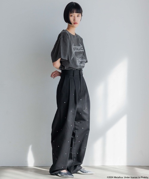 yuw（ユウ）の「ＭＥＴＡＬＬＩＣＡ　Ｔｅｅ 113591（Tシャツ/カットソー・レディース・ブラック系その他/ブラック・FREE）」の12枚目の写真