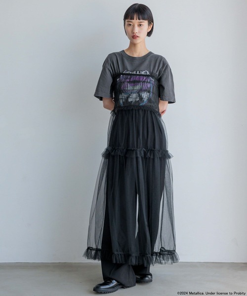 yuw（ユウ）の「ＭＥＴＡＬＬＩＣＡ　Ｔｅｅ 113591（Tシャツ/カットソー・レディース・ブラック系その他/ブラック・FREE）」の20枚目の写真