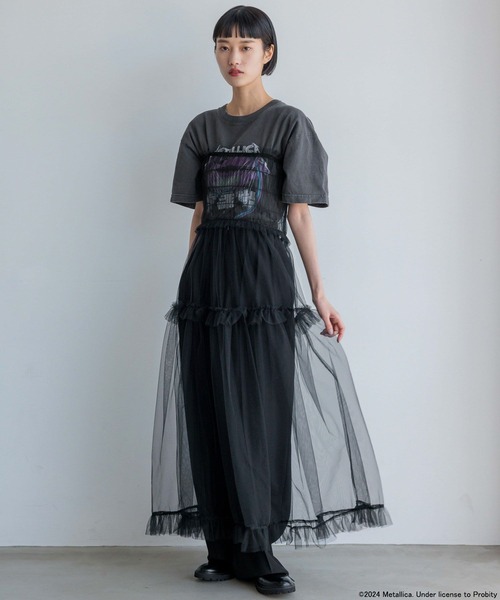 yuw（ユウ）の「ＭＥＴＡＬＬＩＣＡ　Ｔｅｅ 113591（Tシャツ/カットソー・レディース・ブラック系その他/ブラック・FREE）」の21枚目の写真