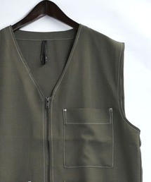 おしゃれスタ（オシャレスタ）の「オーバーサイズ ステッチング ベスト【IR】 オーバーサイズ メンズ レディース（ベスト）」
