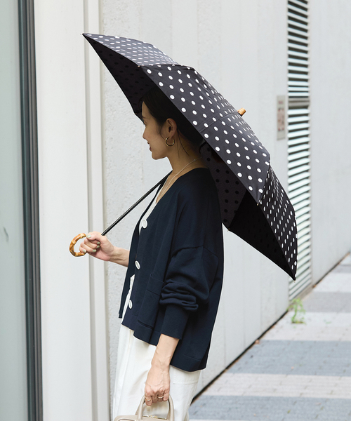 TRADITIONAL WEATHERWEAR】FOLDING BAMBOO MINI DOT 折りたたみ傘