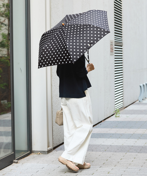 TRADITIONAL WEATHERWEAR】FOLDING BAMBOO MINI DOT 折りたたみ傘
