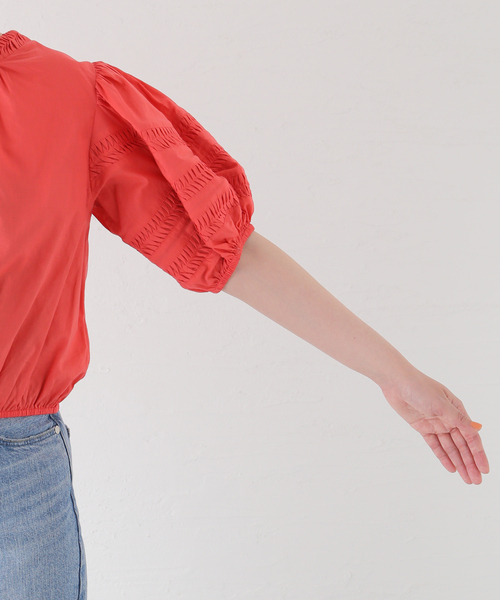 merlette（マーレット）の「【MERLETTE/マーレット】MAGERE 3910700022（シャツ/ブラウス・レディース・レッド・SMALL/X-SMALL）」の4枚目の写真