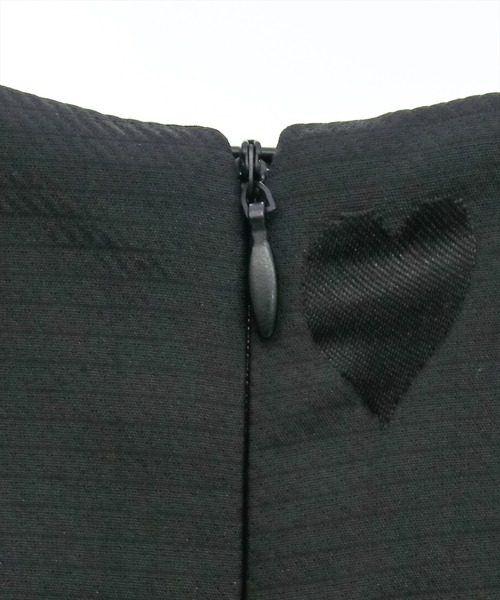 clear（クリア）の「ハートジャカードノースリーブワンピース≪2024SS新作≫（ワンピース・レディース・ブラック/アイボリー・F）」の8枚目の写真