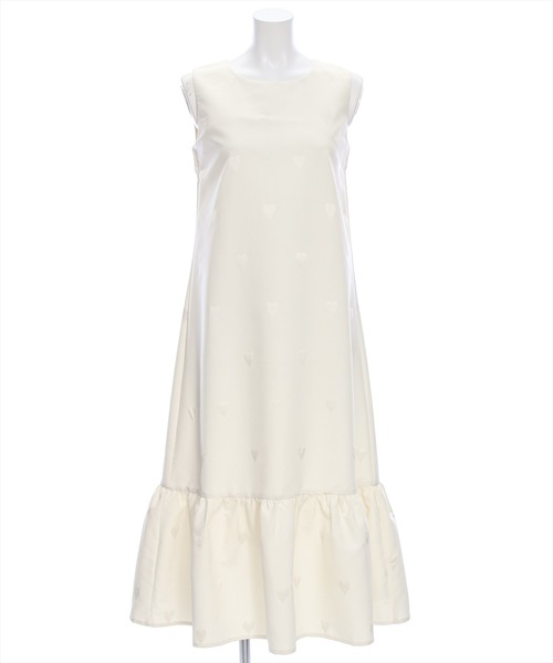 clear（クリア）の「ハートジャカードノースリーブワンピース≪2024SS新作≫（ワンピース・レディース・ブラック/アイボリー・F）」の15枚目の写真