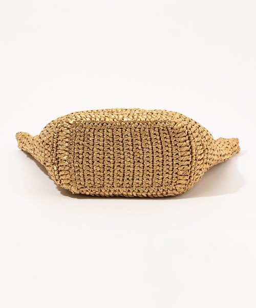 CATERINA BERTINI（カテリーナベルティーニ）の「Caterina Bertini クロシェかごバッグ（ハンドバッグ・レディース・ブラック/ゴールド・FREE）」の9枚目の写真