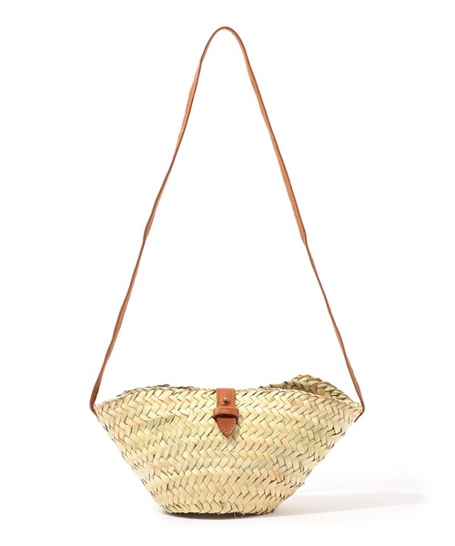 【KECH LES ESSENTIELS】ラフィア かごバッグ レザーショルダー KECH LeS ESSENTIELS（ケッシュルエッセンシャル）の「KECH LES