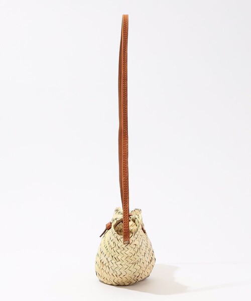 【KECH LES ESSENTIELS】ラフィア かごバッグ レザーショルダー KECH LeS ESSENTIELS（ケッシュルエッセンシャル）の「KECH LES