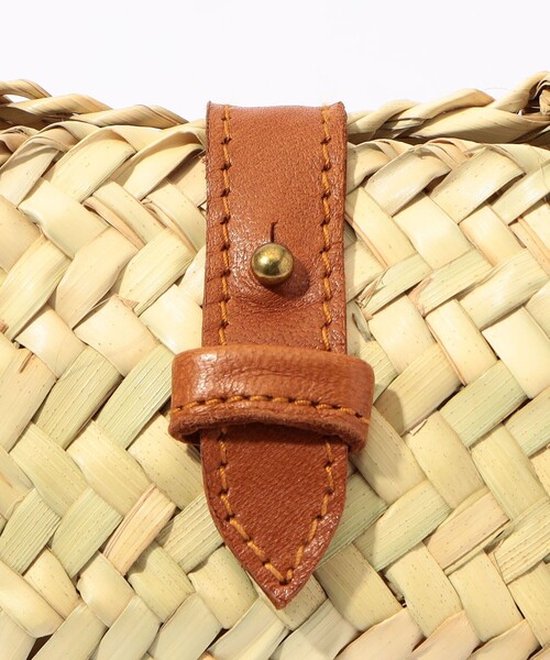 【KECH LES ESSENTIELS】ラフィア かごバッグ レザーショルダー KECH LeS ESSENTIELS（ケッシュルエッセンシャル）の「KECH LES
