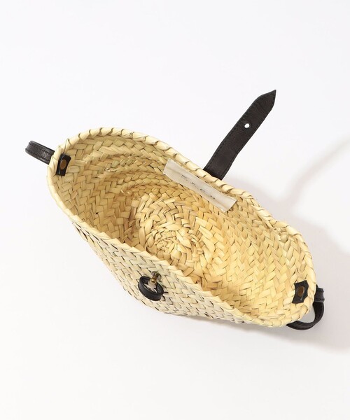 【KECH LES ESSENTIELS】ラフィア かごバッグ レザーショルダー KECH LeS ESSENTIELS（ケッシュルエッセンシャル）の「KECH LES