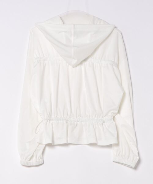 NICOLE white（ニコルホワイト）の「ラッシュガードドロストブルゾン（パーカー・レディース・ブラック/オフホワイト・FREE）」の17枚目の写真