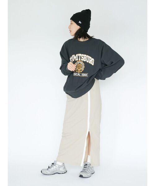 NEW ERA（ニューエラ）の「NEW ERA別注 Uロゴニット帽（ニットキャップ/ビーニー・レディース・アイボリー/ブラック/グリーン・FREE）」の9枚目の写真