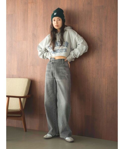 NEW ERA（ニューエラ）の「NEW ERA別注 Uロゴニット帽（ニットキャップ/ビーニー・レディース・アイボリー/ブラック/グリーン・FREE）」の15枚目の写真