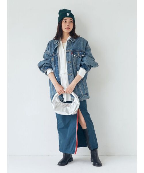 NEW ERA（ニューエラ）の「NEW ERA別注 Uロゴニット帽（ニットキャップ/ビーニー・レディース・アイボリー/ブラック/グリーン・FREE）」の19枚目の写真