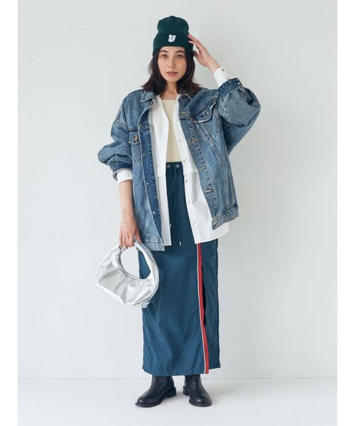 NEW ERA（ニューエラ）の「NEW ERA別注 Uロゴニット帽（ニットキャップ/ビーニー・レディース・アイボリー/ブラック/グリーン・FREE）」の20枚目の写真