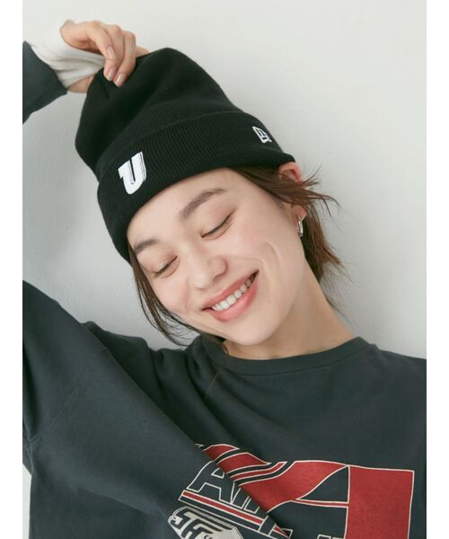 NEW ERA（ニューエラ）の「NEW ERA別注 Uロゴニット帽（ニットキャップ/ビーニー・レディース・アイボリー/ブラック/グリーン・FREE）」の22枚目の写真