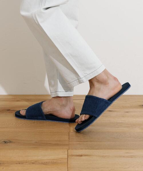 Indosole(インドソール)の「indosole Pable SLIDE1(サンダル・メンズ・オフホワイト/ブラック/インディゴブルー・7/10/9)」の10枚目の写真
