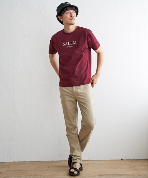 ikka(イッカ)の「【接触冷感】速乾COOLプリントTシャツ(Tシャツ/カットソー・メンズ・ブラック/ワイン/ホワイト/グリーン・L/XL/S/M)」の14枚目の写真