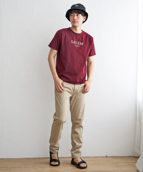 ikka(イッカ)の「【接触冷感】速乾COOLプリントTシャツ(Tシャツ/カットソー・メンズ・ブラック/ワイン/ホワイト/グリーン・L/XL/S/M)」の15枚目の写真