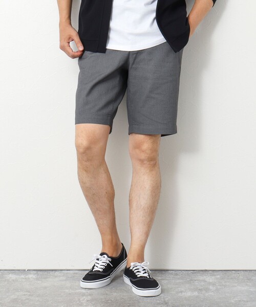 NOLLEY’S(ノーリーズ)の「《ストレッチ/形状回復》SOLOTEX バーズアイショートパンツ(その他パンツ・メンズ・ベージュ/ネイビー/グレー・XL/L/M/S)」の1枚目の写真