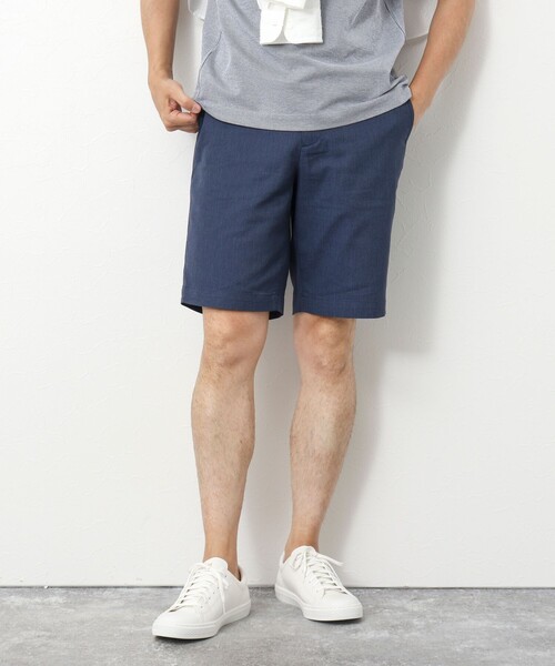 NOLLEY’S(ノーリーズ)の「《ストレッチ/形状回復》SOLOTEX バーズアイショートパンツ(その他パンツ・メンズ・ベージュ/ネイビー/グレー・XL/L/M/S)」の6枚目の写真