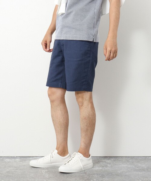 NOLLEY’S(ノーリーズ)の「《ストレッチ/形状回復》SOLOTEX バーズアイショートパンツ(その他パンツ・メンズ・ベージュ/ネイビー/グレー・XL/L/M/S)」の7枚目の写真