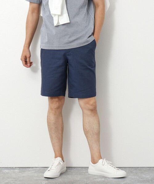 NOLLEY’S(ノーリーズ)の「《ストレッチ/形状回復》SOLOTEX バーズアイショートパンツ(その他パンツ・メンズ・ベージュ/ネイビー/グレー・XL/L/M/S)」の11枚目の写真
