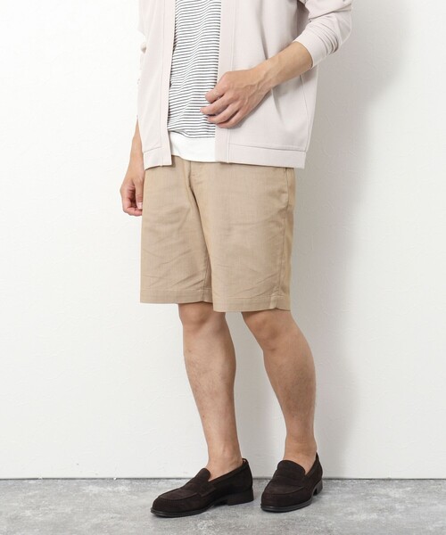 NOLLEY’S(ノーリーズ)の「《ストレッチ/形状回復》SOLOTEX バーズアイショートパンツ(その他パンツ・メンズ・ベージュ/ネイビー/グレー・XL/L/M/S)」の16枚目の写真