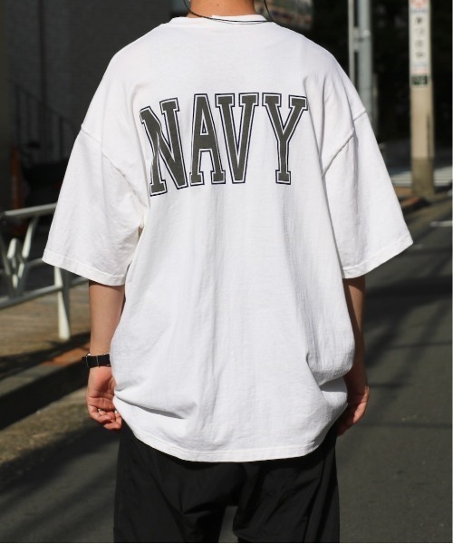 NAVY(ネイビー)の「U.S MILITARY / ユーエスミリタリー US NAVY REFLECT PRINT SS TEE(Tシャツ/カットソー・メンズ・ホワイト・X-LARGE)」の10枚目の写真