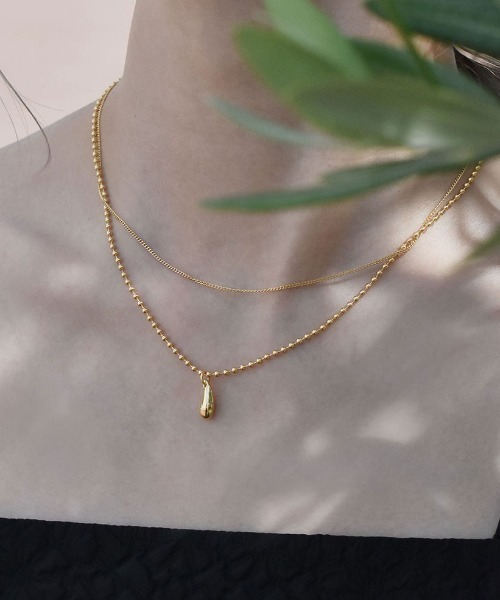 【Hei】circle layered necklace〜サークルレイヤードネックレス Hei】circle layered necklace〜サークルレイヤードネックレス