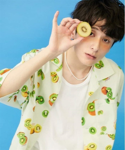 AXES-X（アクシーズエックス）の「キウイプリントアロハ（シャツ