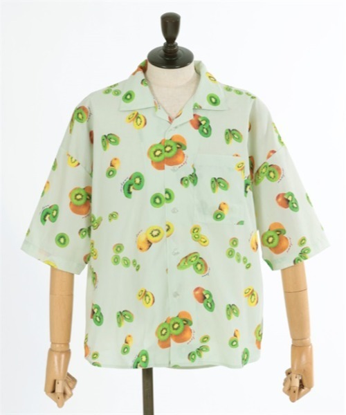 AXES-X（アクシーズエックス）の「キウイプリントアロハ（シャツ