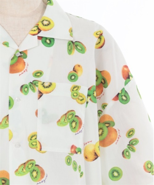 AXES-X（アクシーズエックス）の「キウイプリントアロハ（シャツ