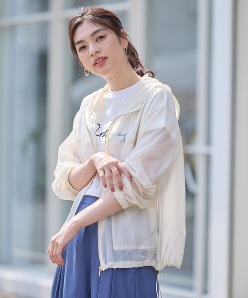 セール】【WEB限定】シアーフードブルゾン（ブルゾン）｜any Fam