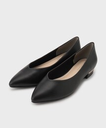 OPAQUE.CLIP | 【抗菌防臭加工】メタルパーツVフラットポインテッドパンプス(パンプス)