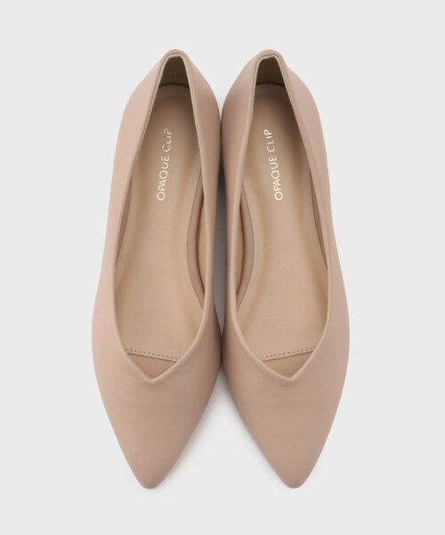 OPAQUE.CLIP（オペークドットクリップ）の「【抗菌防臭加工】メタルパーツVフラットポインテッドパンプス（パンプス・レディース・シルバー系その他/ベージュ/ブラック・02/01/03）」の6枚目の写真