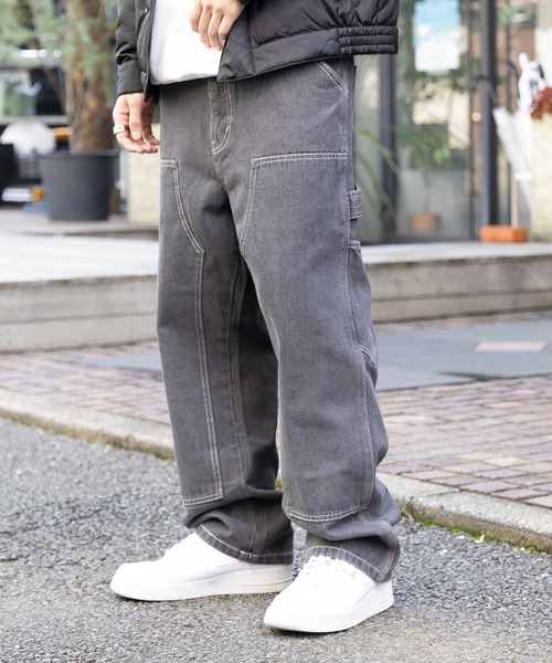 セール】【MAISON CLUB】Recycled Denim DOUBLE KNEE WORK PANTS