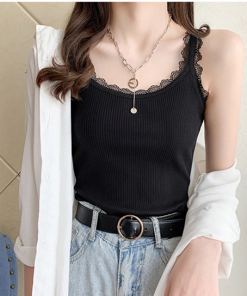 NANEA(ナネア)の「レースキャミソール(キャミソール・レディース・ホワイト/ブラック・MEDIUM/LARGE/X-LARGE/フリー)」の7枚目の写真