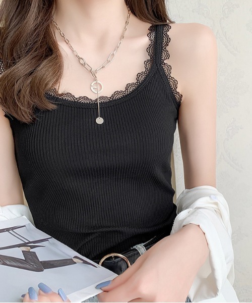 NANEA(ナネア)の「レースキャミソール(キャミソール・レディース・ホワイト/ブラック・MEDIUM/LARGE/X-LARGE/フリー)」の11枚目の写真