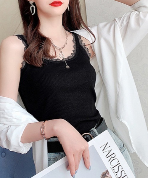 NANEA(ナネア)の「レースキャミソール(キャミソール・レディース・ホワイト/ブラック・MEDIUM/LARGE/X-LARGE/フリー)」の12枚目の写真