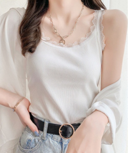 NANEA(ナネア)の「レースキャミソール(キャミソール・レディース・ホワイト/ブラック・MEDIUM/LARGE/X-LARGE/フリー)」の21枚目の写真