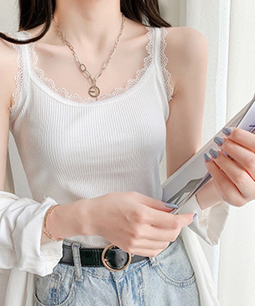 NANEA(ナネア)の「レースキャミソール(キャミソール・レディース・ホワイト/ブラック・MEDIUM/LARGE/X-LARGE/フリー)」の3枚目の写真