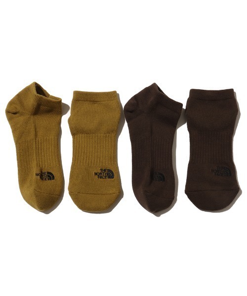 THE NORTH FACE(ザノースフェイス)の「THE NORTH FACE TNF Logo 2P Short / ザ・ノース・フェイス TNF ロゴ 2P ショート(ソックス/靴下・メンズ・オレンジ/マルチ/ブラウン・M/S/L)」の6枚目の写真