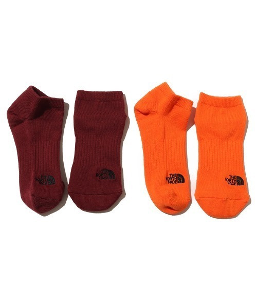 THE NORTH FACE(ザノースフェイス)の「THE NORTH FACE TNF Logo 2P Short / ザ・ノース・フェイス TNF ロゴ 2P ショート(ソックス/靴下・メンズ・オレンジ/マルチ/ブラウン・M/S/L)」の11枚目の写真