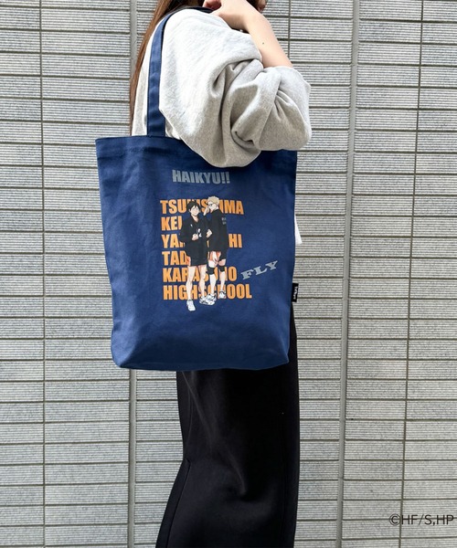 Misto Forza(ミストフォルツァ)の「ハイキュー!! キャンバストートバッグ 月島・山口モチーフ(トートバッグ・レディース・ブルー・FREE)」の2枚目の写真